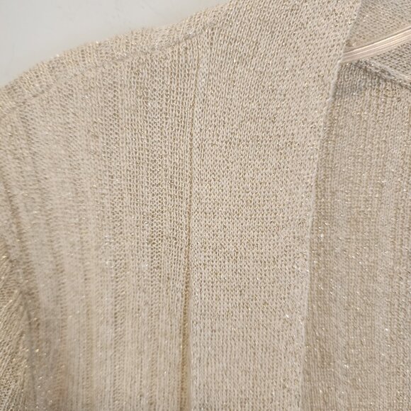 Talbots Shimmer Ribbed Duster Cardigan, Size XS, Like New - Picture 4 of 7